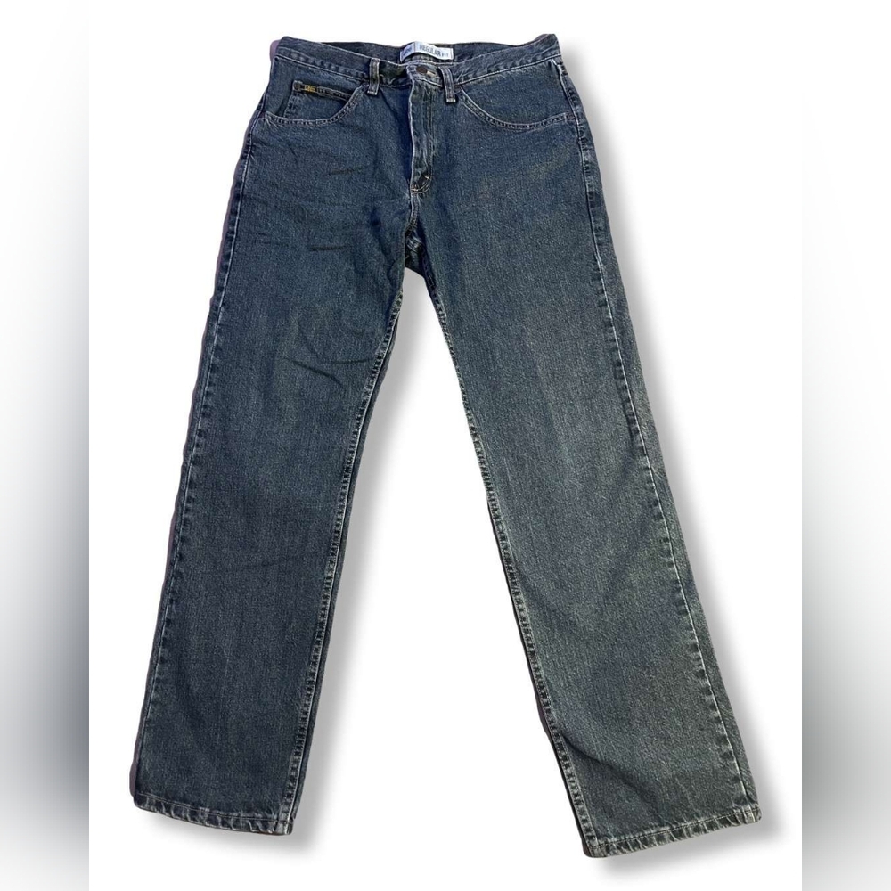 Lee's Men's Regular Fit Straight-Leg Dark Blue Jeans, Size 33X32